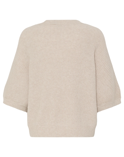 FRBITTE PU 10 Fransa - FRBitte 10 Pullover Strik - Oatmeal Melange 